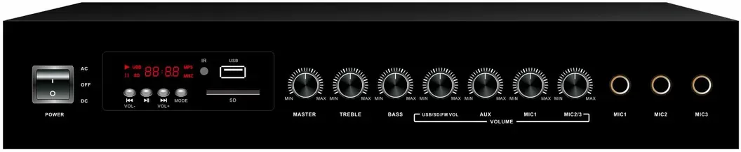 120W Economy Mixer Amplifier with Mp3 & FM EC-120M 4