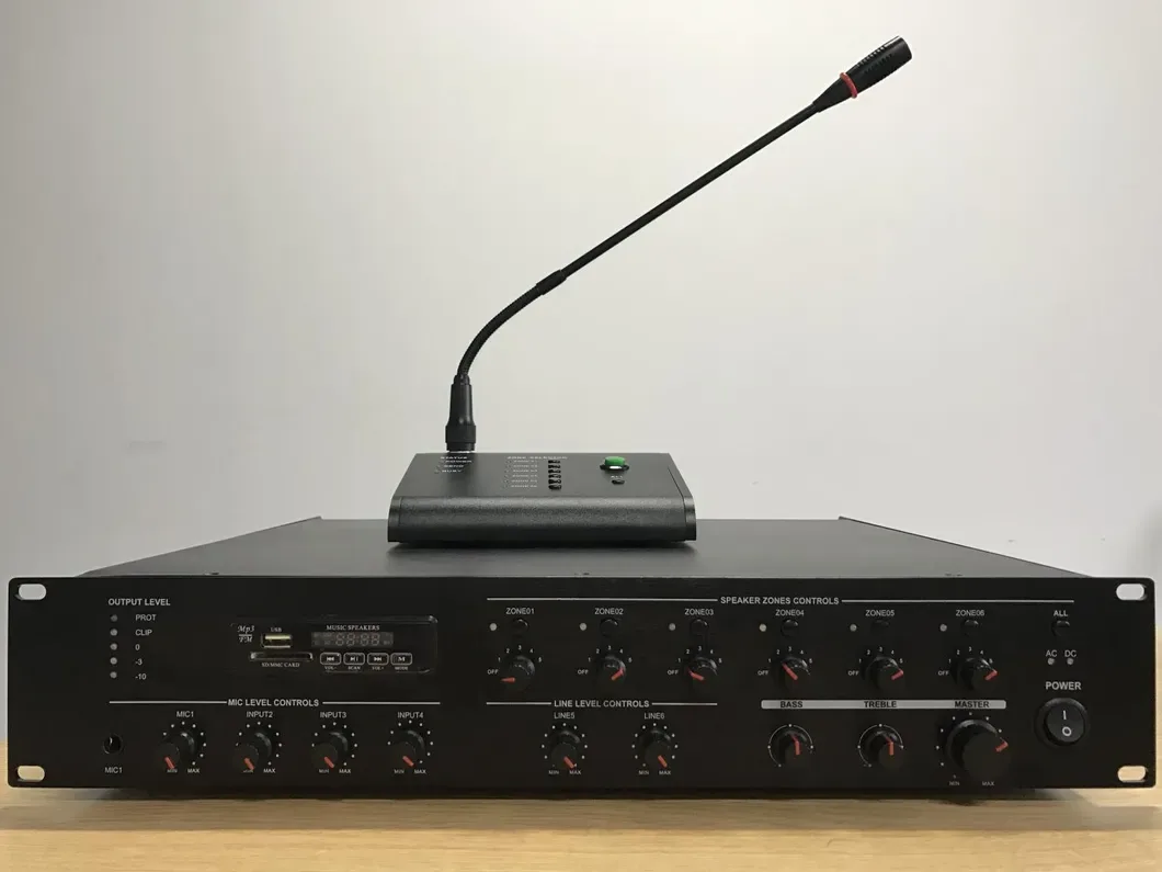 6 Zone 240W Mixer Amplifier with Mp3 & FM EC-240R 3