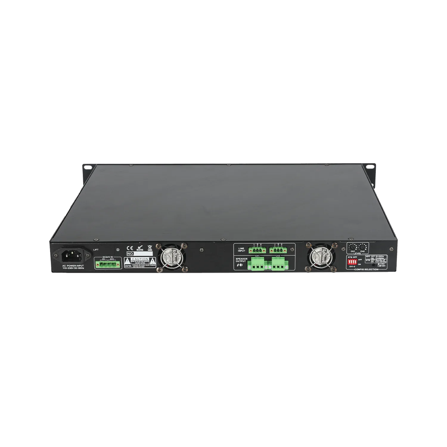 2X500W Class D power amplifier EC-2500D 3
