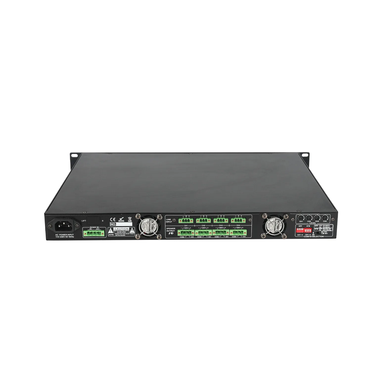 4X120W Class D power amplififer EC-4120D 3