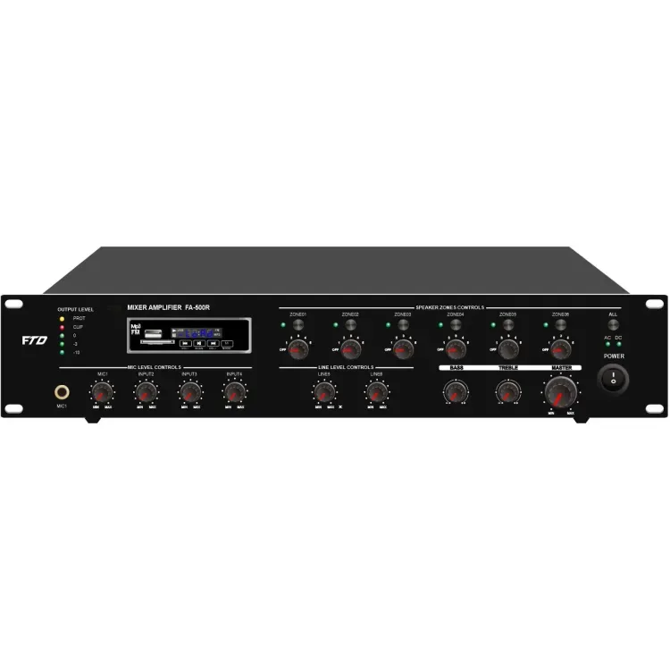 6 Zone 60W Mixer Amp with Mp3 & FM EC-60R 3