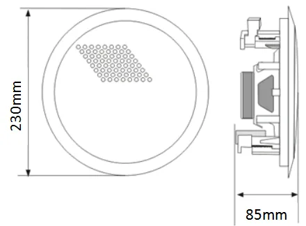 EC-630C Coaxial Ceiling Speaker 3