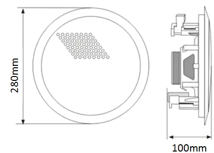 EC-640C Coaxial Ceiling Speaker 3