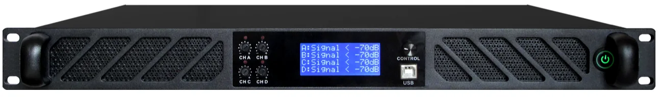 EC-21800D 2×1800W 8Ω Professional Class-D Stereo Amplifier build in Germany DSP 2