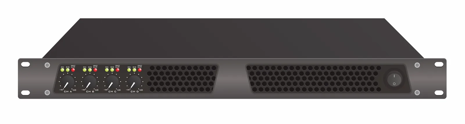 EC-41300D 4×1300W 8Ω Professional Class-D Stereo Amplifier