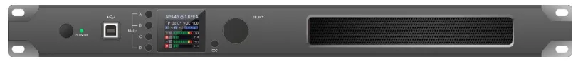 EC-4300DT 100V & 8ohms Four 4×300W Channel Class-D Amplifier with IP Dante and DSP 5