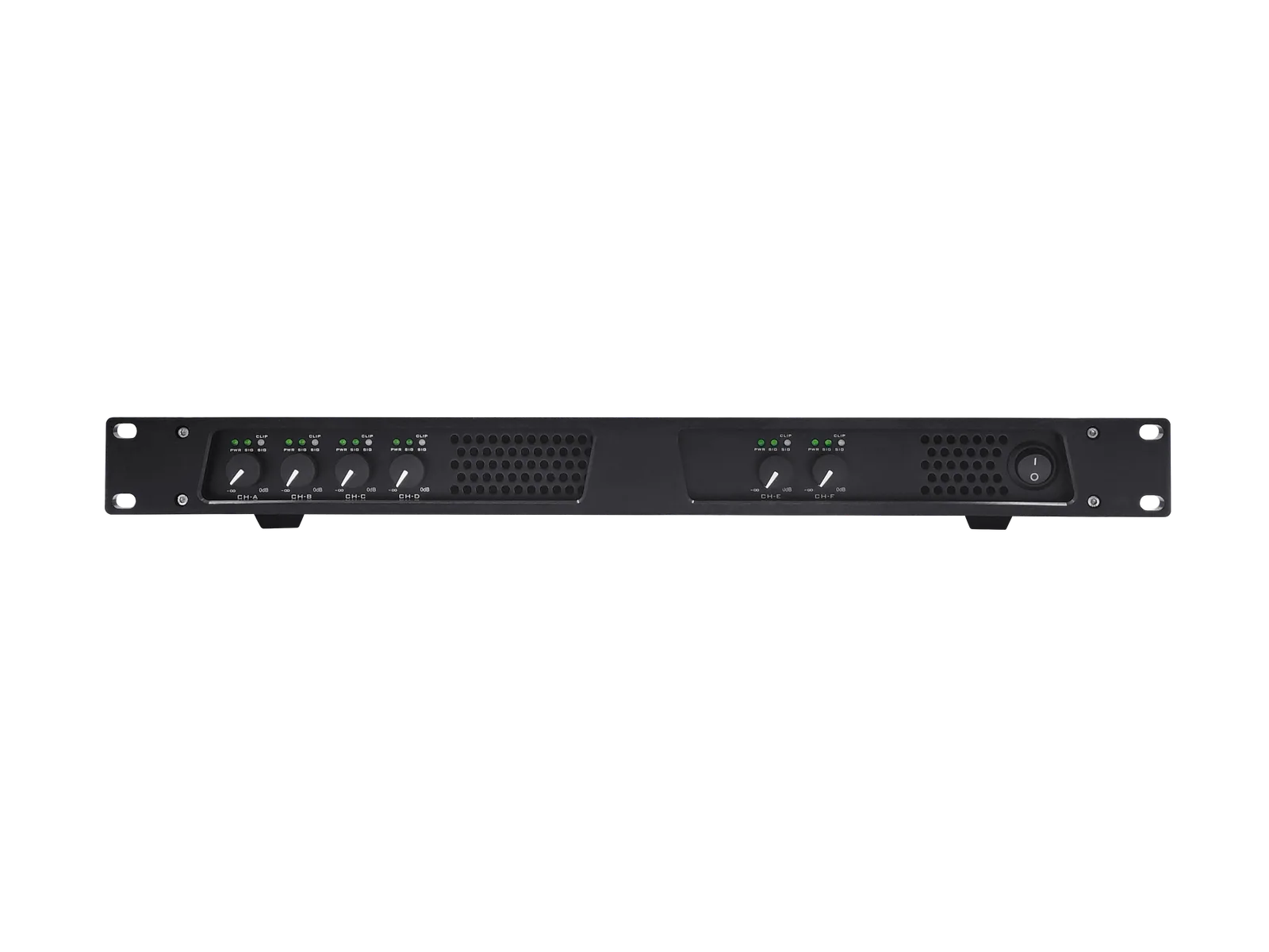 EC-6350 Professional Class-D Stereo Amplifier, 6×350W at 8Ω, 1U, class-D