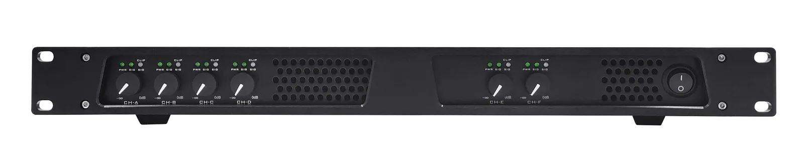 EC-6350 Professional Class-D Stereo Amplifier, 6×350W at 8Ω, 1U, class-D 6