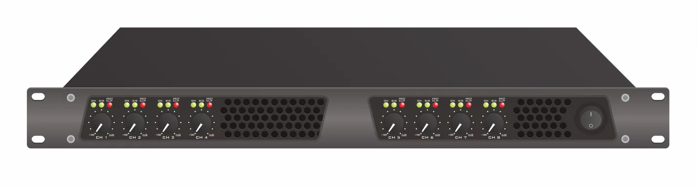 EC-8350 8CH 8×350W 8ohms Professional power amplifier