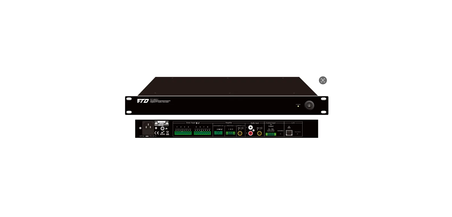 EC-900DZ 8 Zone IP Network_ Audio Adapter FIP
