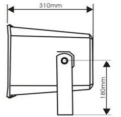 PA Outdoor Music Horn Speaker EC-50 4