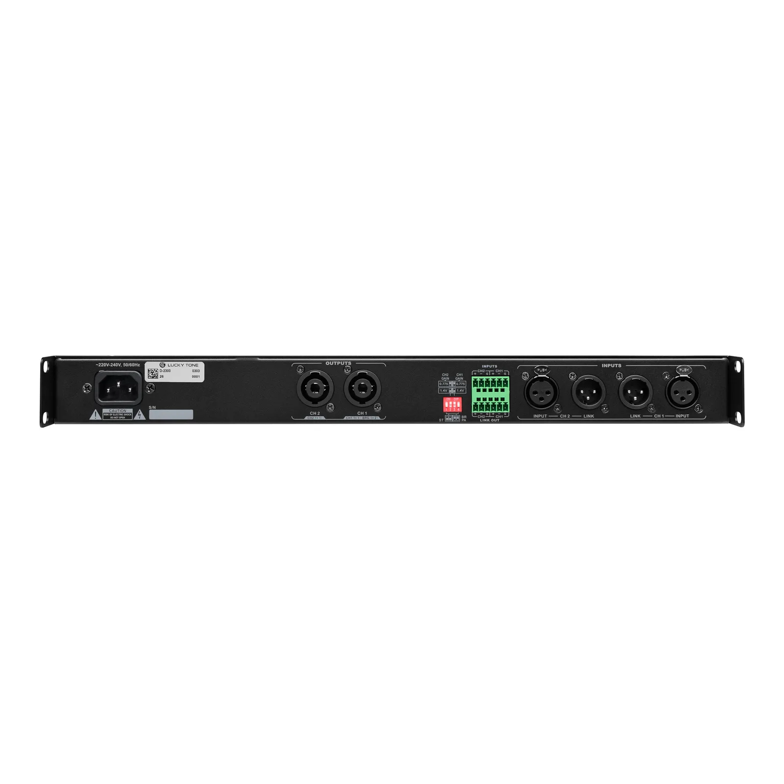 2/4-Channel 1U Rack-Mount Digital Power Amplifier 6