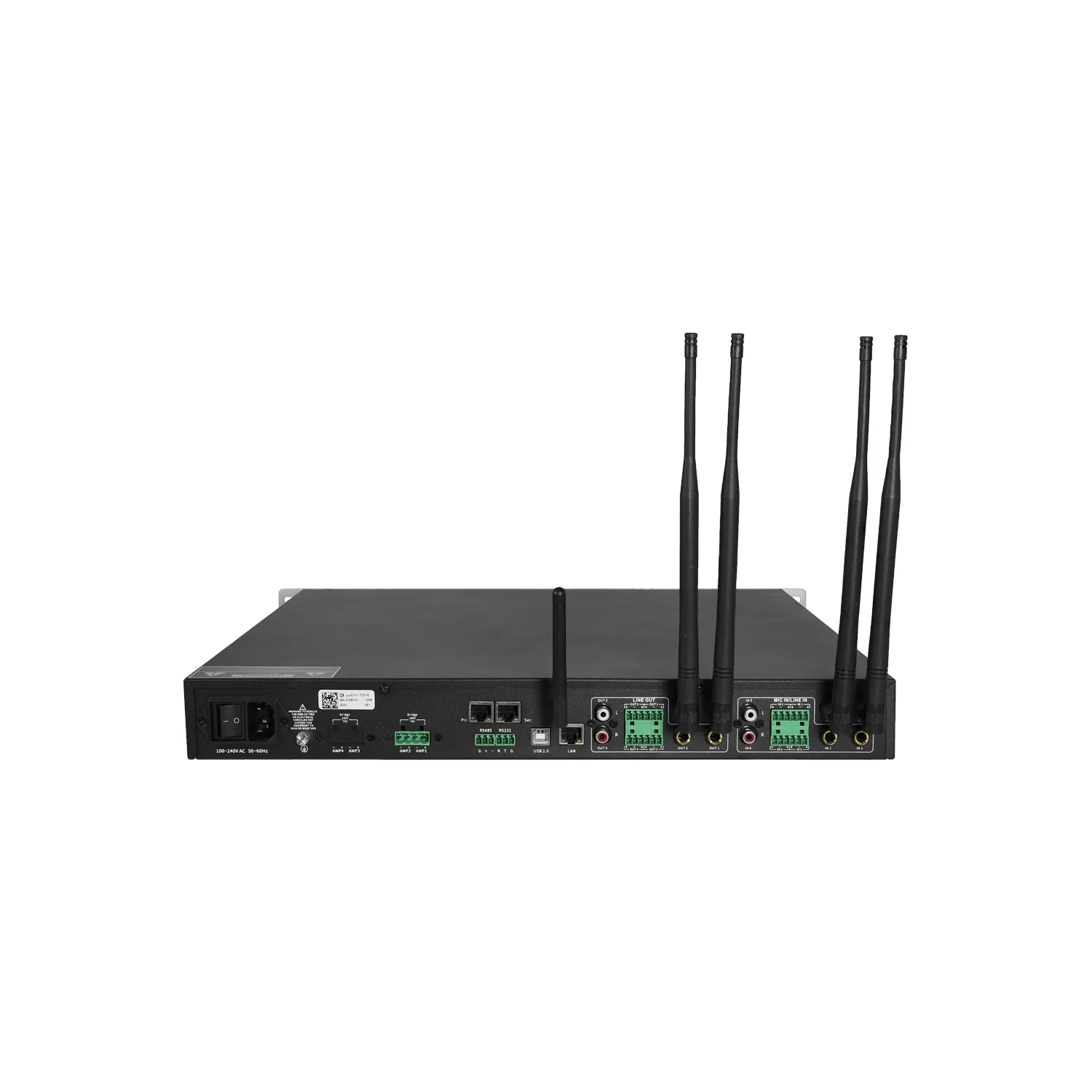 All-in-one Mixer Power Amplifier with Dante and DSP 8