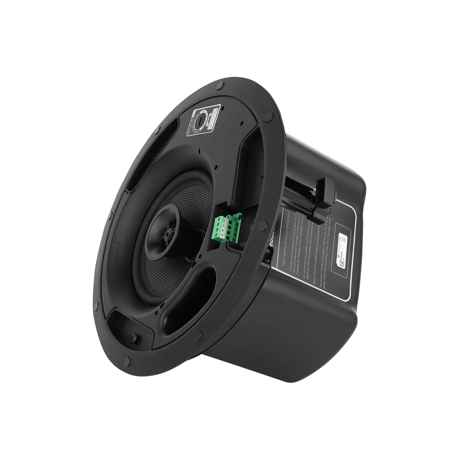 Coaxial Ceiling Speaker Rimless Front with Safety Wire 5