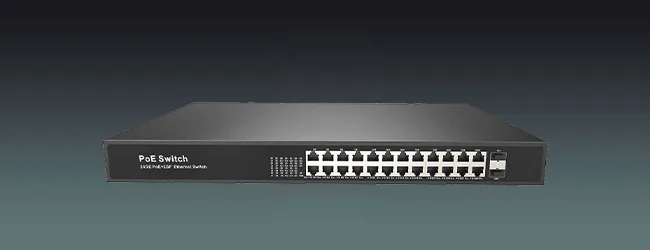 Network Switch with 24 POE Ports