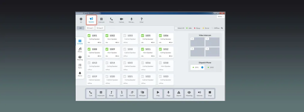 ONVIF Network IP Audio Dispatch Console 3