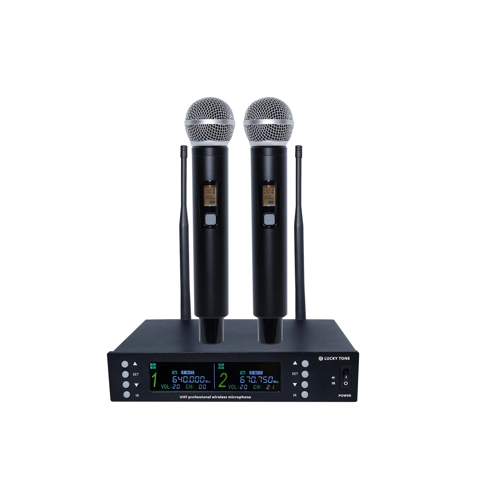 UHF Dual Channel Wireless Microphone 3