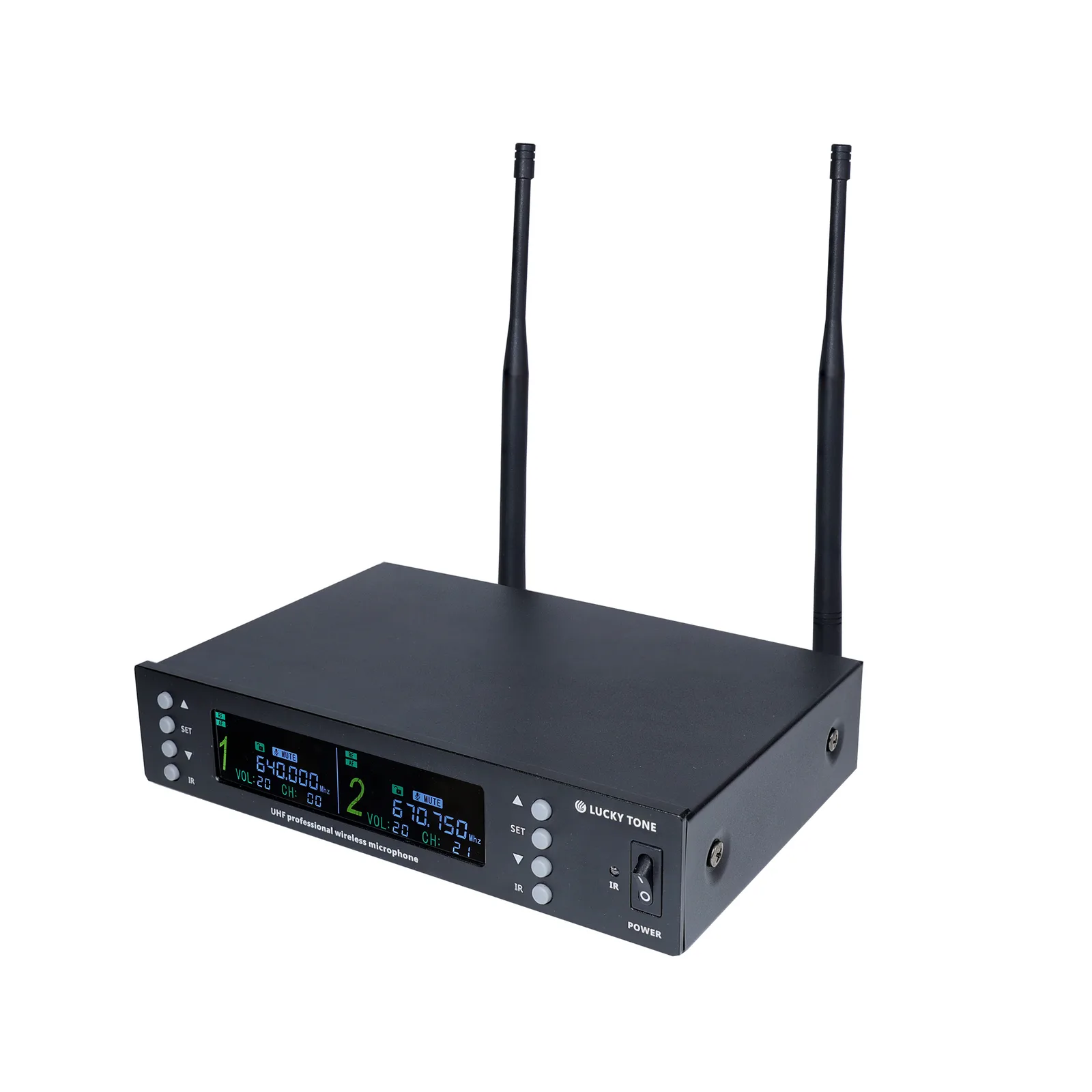 UHF Dual Channel Wireless Microphone 8